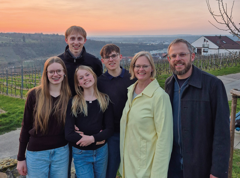 Swantje Hammer mit Familie